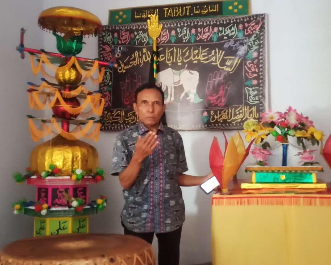 Ketua Komunitas Keluarga Kerukunan Tabut (KKT) Bencoolen, Achmad Syafril.