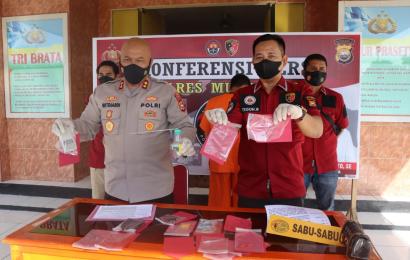 Amankan Warga Ipuh, Polres Mukomuko Sita 3 Paket Sabu
