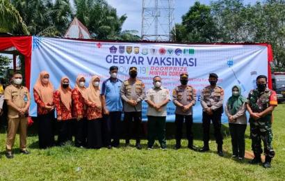 Kunjungi Pos Vaksinasi, Kapolres BU Sampaikan Apresiasi