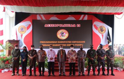 Kapolda Bengkulu Hadiri Pencanangan Giat Saber Pungli Yang Dihadiri Menkopolhukam Prof Mahmud MD