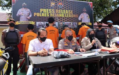 Tempo 7 Jam Polres RL Tangkap 4 Terduga Pelaku Kasus Narkoba di TKP Berbeda