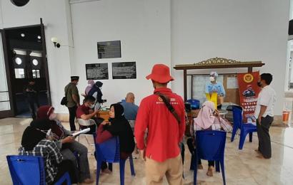 Percepatan Capaian Vaksinasi di Kota Bengkulu Selama Ramadhan, Binda Bengkulu Sasar Jamaah Masjid At Taqwa 