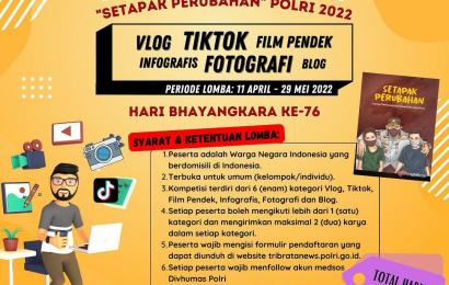 Ayo Ikuti Lomba Kreasi “Setapak Perubahan” Polri!