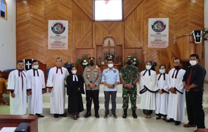 Kapolres Rejang lebong Tinjau Pengamanan Ibadah Jumat Agung