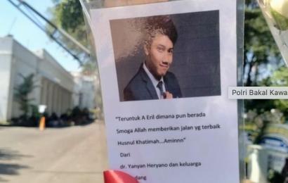 Polri Kawal Kepulangan Jenazah Eril ke Pemakaman