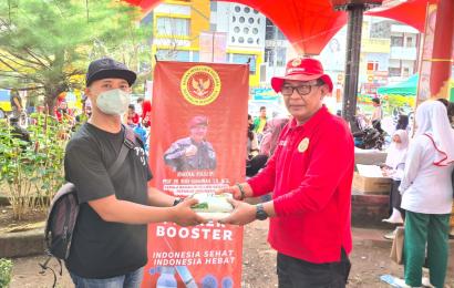 BIN Gandeng Komunitas Anak Jalanan Lakukan Percepatan Vaksinasi di Taman Smart City Kota Bengkulu