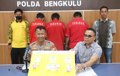 3 terduga pelaku pengedar narkoba