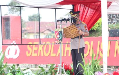 Kapolda Resmi Lantik 216 Siswa Ikuti Pendidikan Di SPN Polda Bengkulu
