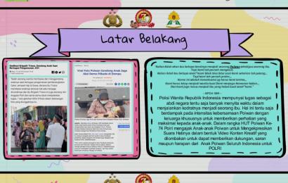  Lomba Video Kreatif dalam rangka HUT Polwan Ke -74