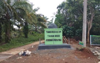 Tugu Prasasti TMMD 114 Sudah Capai Target 100 Persen 