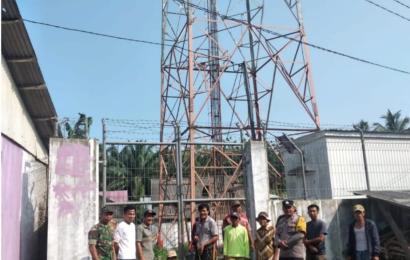 Cegah Aksi Anarkis, Pilar Desa Kawal Warga Segel Tower Provider