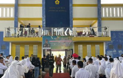 Cegah Radikalisme, Kasatgaswil Bengkulu Densus 88 AT Sosialisasi Kepada Mahasiswa Baru Hukum Unib