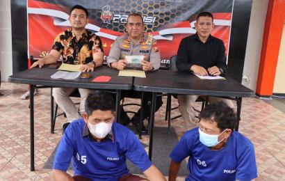 Dua terduga pelaku telah ditetapkan sebagai tersangka