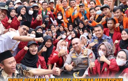 Duduk Bersama, Kapolres Pastikan Mahasiswa Sampaikan Aspirasinya Dengan Aman