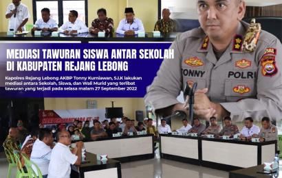 Kapolres RL memimpin mediasi