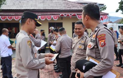 Pengecekan Senpi personel Polres RL