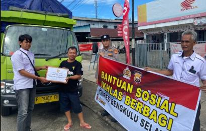 Polres BS menyalurkan bantuan