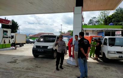 Polres Rejang Lebong Monitoring dan Pengamanan di 4 SPBU