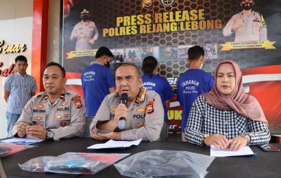 Polres Rejang Lebong saat press release