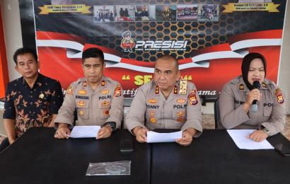 Polres Rejang Lebong saat press release