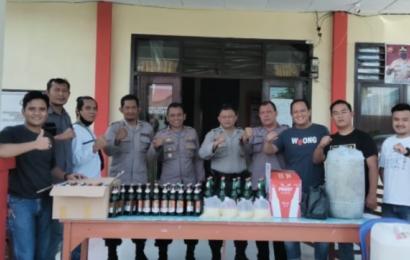 Polsek Curup mengamankan miras