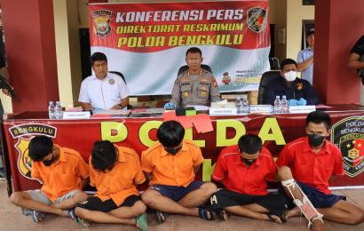 Konferensi pers Polda Bengkulu