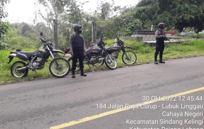 Patroli Tim Patroli Presisi Ciptakan Rasa Aman Warga Melintas di Jalur Rawan Rejang Lebong