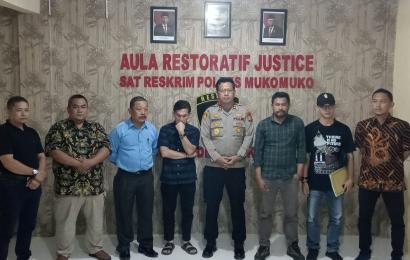 Polres Mukomuko saat press release