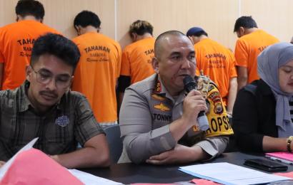 Polres Rejang Lebong saat press release
