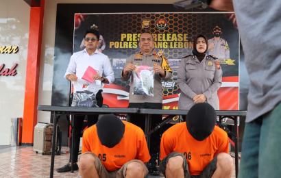 Polres Rejang Lebong saat press release