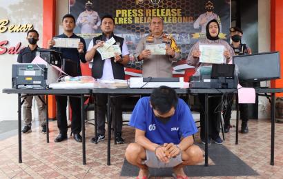 Polres Rejang Lebong saat press release