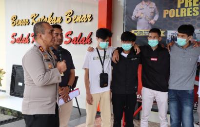 Polres Rejang Lebong saat press release