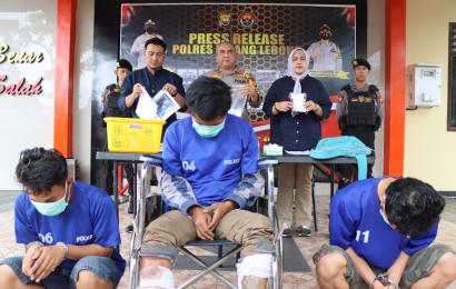 Polres Rejang Lebong saat press release