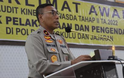 Wakapolda Bengkulu Brigjen Pol. Drs. Umardani, M. Si