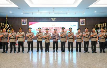Upacara Serah Terima Jabatan (Sertijab) sejumlah Perwira Tinggi (Pati)