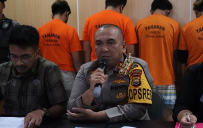 Polres Rejang Lebong saat press release