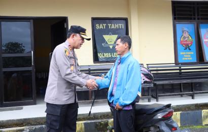 Warga Lebong menyampaikan ucapan terimakasih