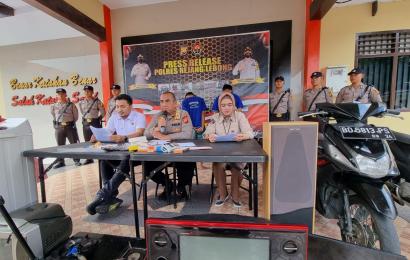 Polres Rejang Lebong saat press release