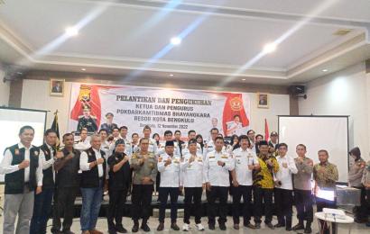 Pelantikan Pokdarkamtibmas Bhayangkara Resor Kota Bengkulu