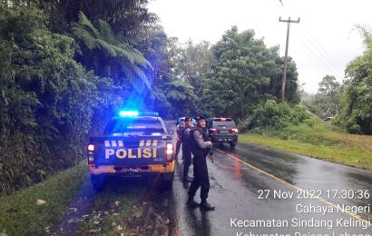 Patroli polisi di jalur rawan