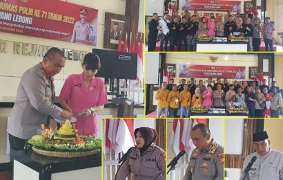 Polres Rejang Lebong Syukuran HUT Humas Polri ke-71