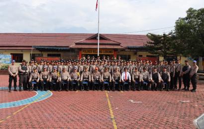 Apel Penutupan Serdik Diktukba Polri Gel II Dalam Rangka Latja di Polres Rejang Lebong