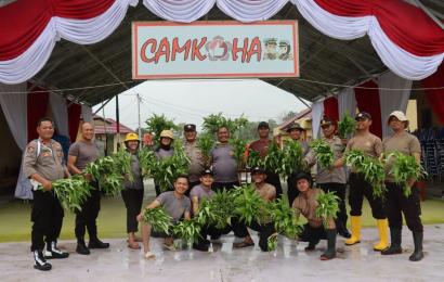 Polres Benteng Tanam Sayuran Organik