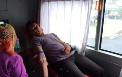 Sinergi TNI/POLRI, Polres Bengkulu Selatan Ikuti Donor Darah Kodim 0408 BS-Kaur