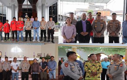Jelang Nataru, Kapolres Tinjau 3 Gereja di Rejang Lebong