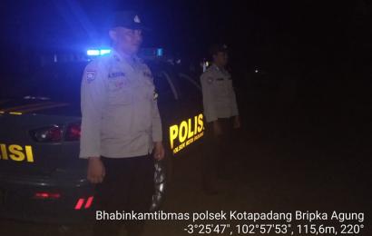 Ciptakan Kamtibmas Kondusif, Polsek Kotapadang Gelar Patroli
