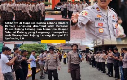 Polres Rejang Lebong Sambut Bintara Remaja Personel Polres Rejang Lebong