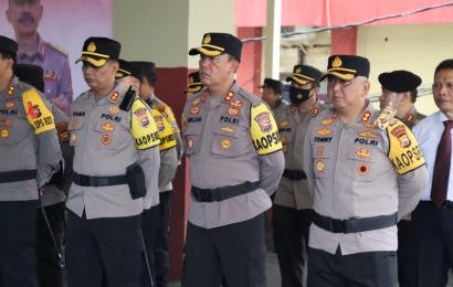 Kapolres Rejang Lebong Ikuti Upacara Farewel Parade Kapolda Bengkulu