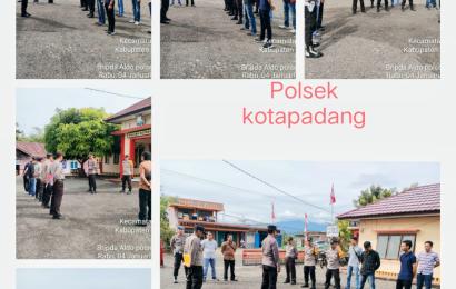 Apel Pagi Polsek Kotapadang, Cek Kehadiran Personel