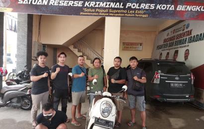 Polresta Bengkulu Amankan Pelaku Penggelapan Motor Yang Mengaku Anggota Polri